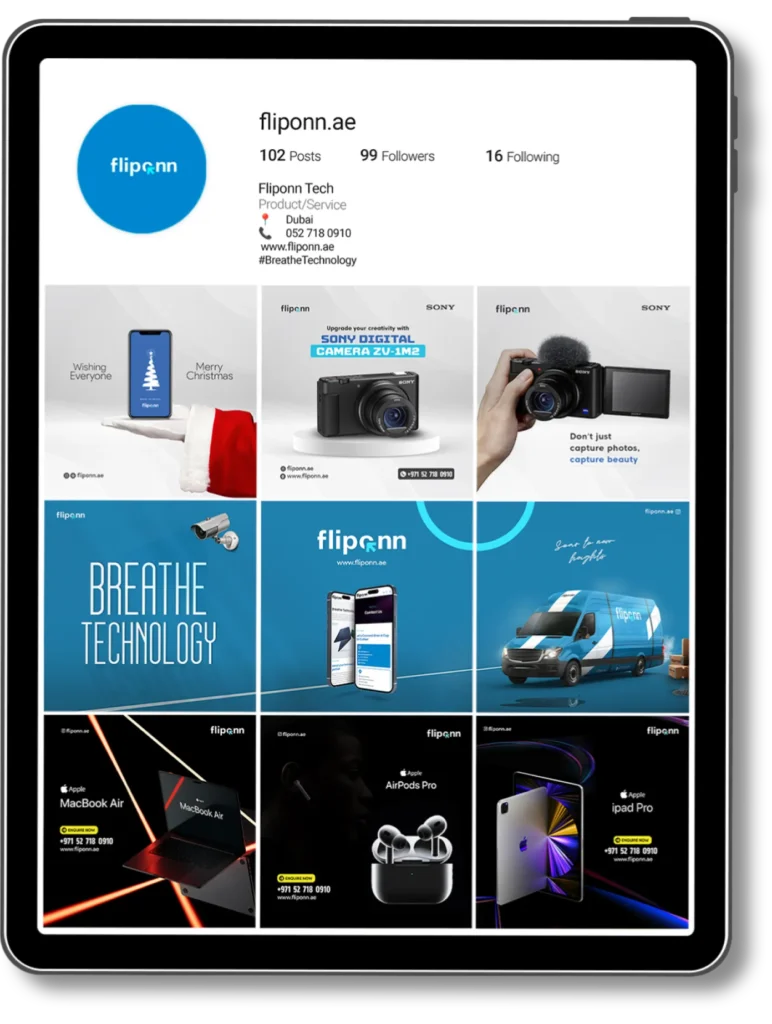 flippon-socialmedia-tablet
