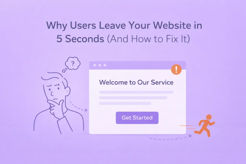 Why users leave your website quickly