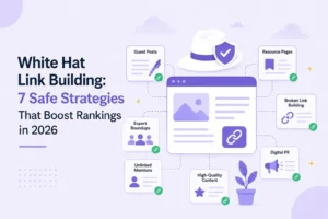 White hat link building techniques to earn quality backlinks and improve SEO rankings