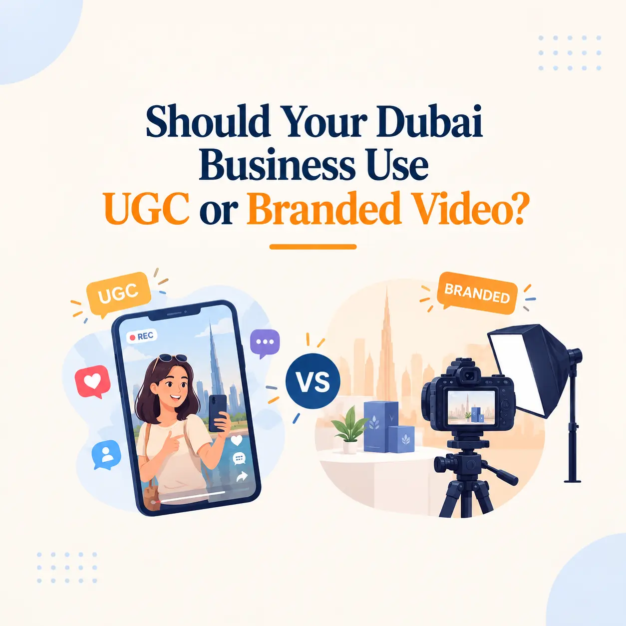 Should Your Dubai Business Use UGC or Branded Video?