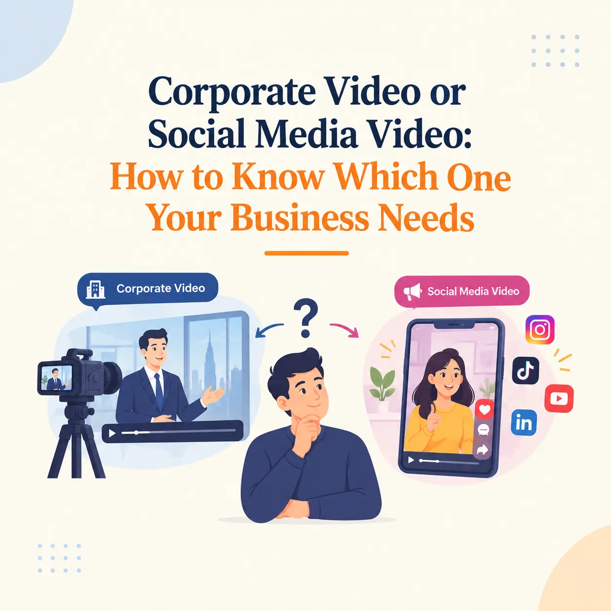Corporate Video or Social Media Video: How to Know Which One Your Business Needs