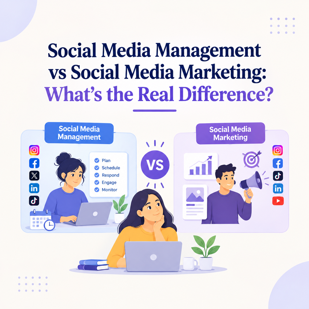 Social Media Management vs Social Media Marketing: What’s the Real Difference?