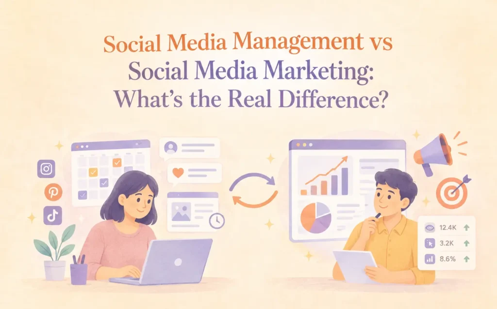 Social Media Management vs Social Media Marketing